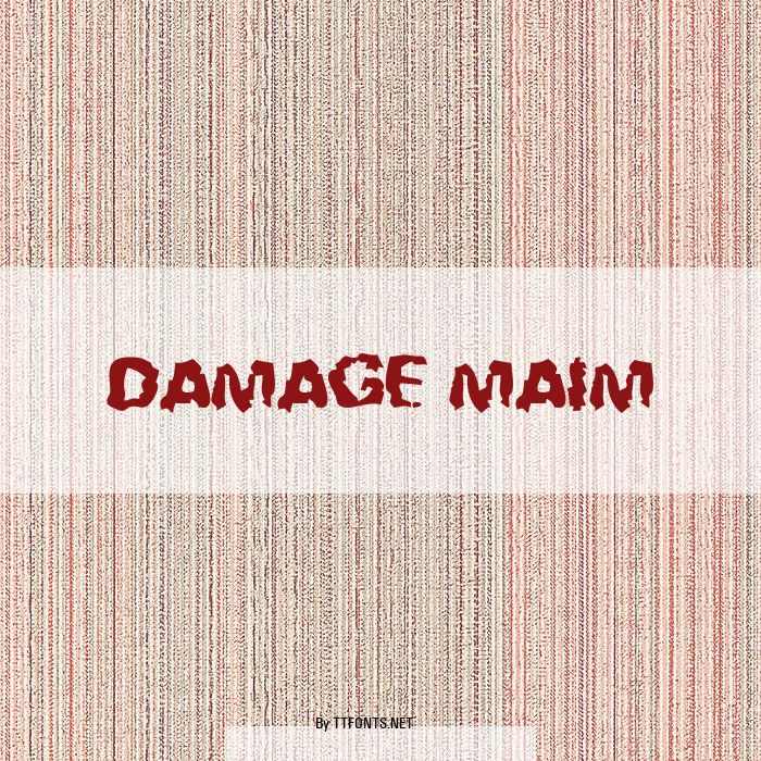 Damage Maim example